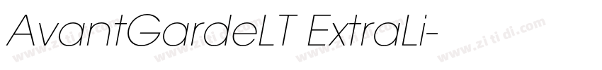 AvantGardeLT ExtraLi字体转换